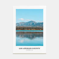Los Angeles County Portrait Color Poster