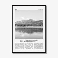 Los Angeles County Print Black and White, Los Angeles County Wall Art, Los Angeles Poster, Photo, Los Angeles Wall Décor, Los Angeles Map