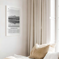 Los Angeles County Print Black and White, Los Angeles County Wall Art, Los Angeles Poster, Photo, Los Angeles Wall Décor, Los Angeles Map