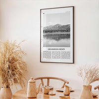 Los Angeles County Print Black and White, Los Angeles County Wall Art, Los Angeles Poster, Photo, Los Angeles Wall Décor, Los Angeles Map
