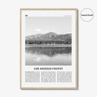 Los Angeles County Print Black and White, Los Angeles County Wall Art, Los Angeles Poster, Photo, Los Angeles Wall Décor, Los Angeles Map
