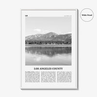 Los Angeles County Print Black and White, Los Angeles County Wall Art, Los Angeles Poster, Photo, Los Angeles Wall Décor, Los Angeles Map