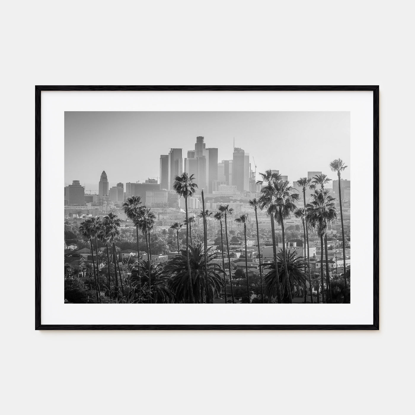 Los Angeles Landscape B&W Poster