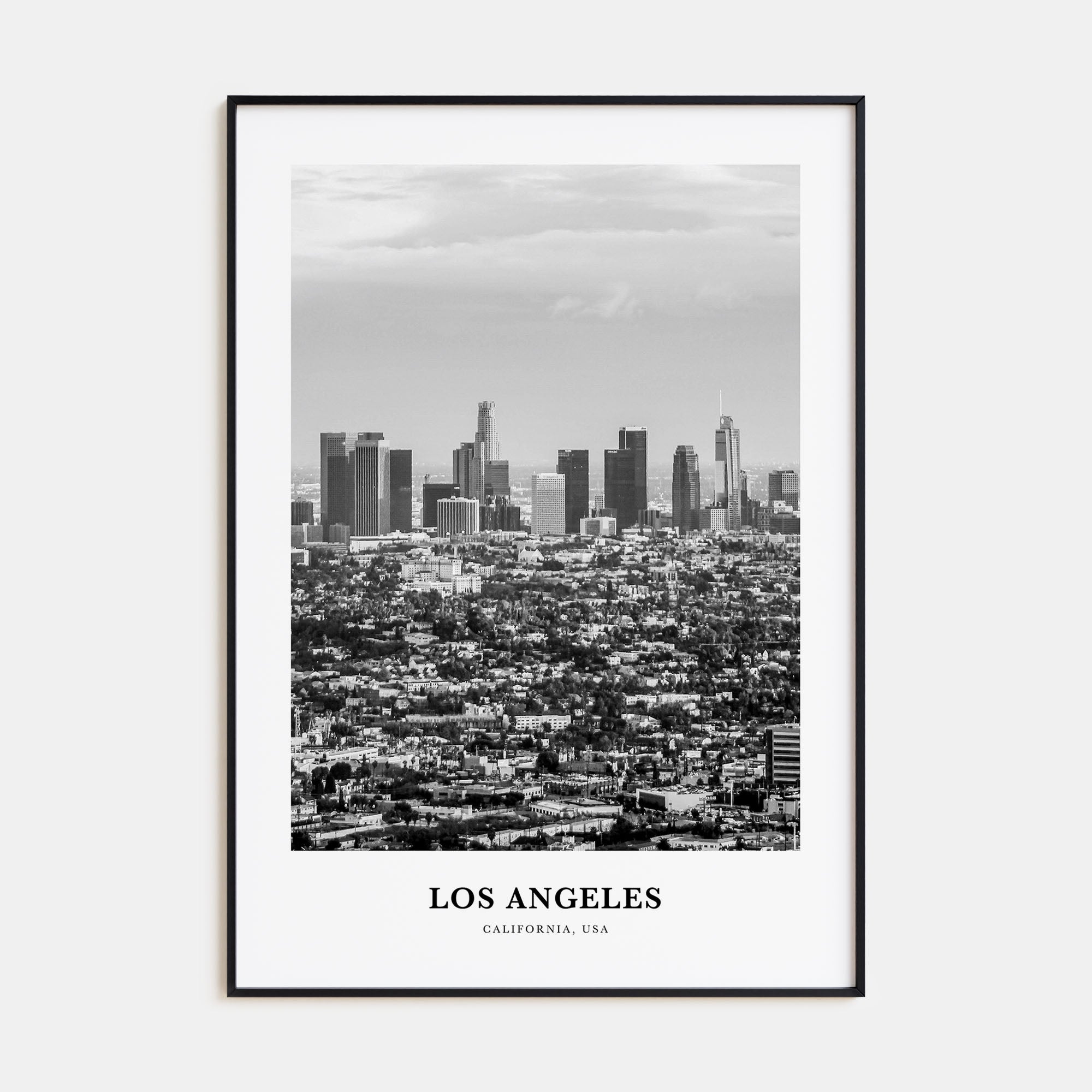 Los Angeles Portrait B&W No 3 Poster