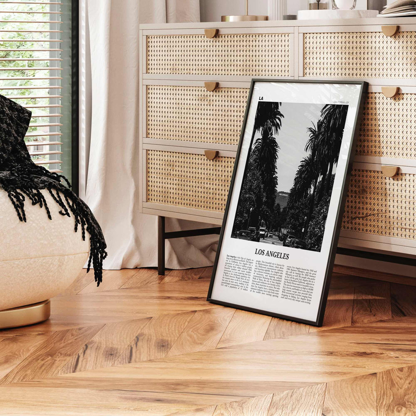 Los Angeles Print Black and White No 1, Los Angeles Wall Art, Los Angeles Poster, Los Angeles, LA, California, USA, United States