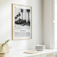 Los Angeles Print Black and White No 2, Los Angeles Wall Art, Los Angeles Poster, Los Angeles, LA, California, USA, United States
