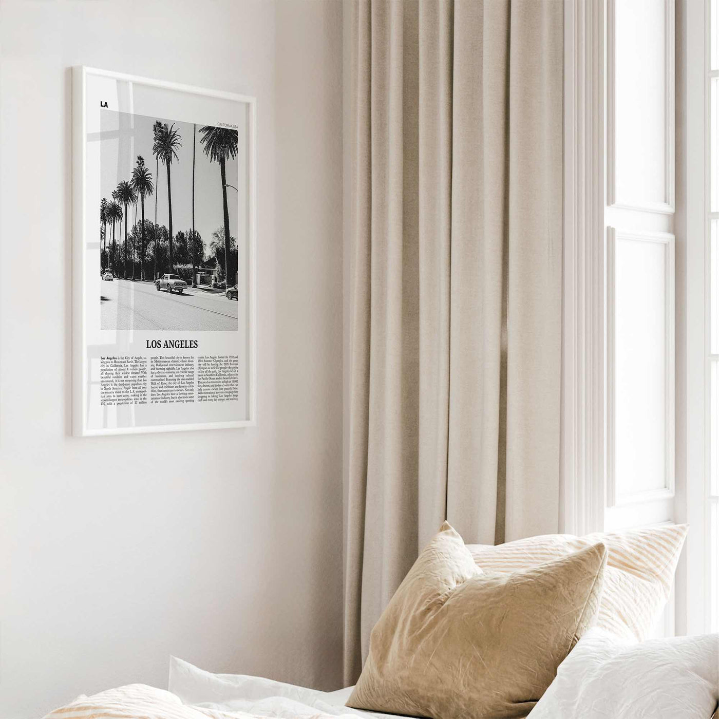 Los Angeles Print Black and White No 2, Los Angeles Wall Art, Los Angeles Poster, Los Angeles, LA, California, USA, United States