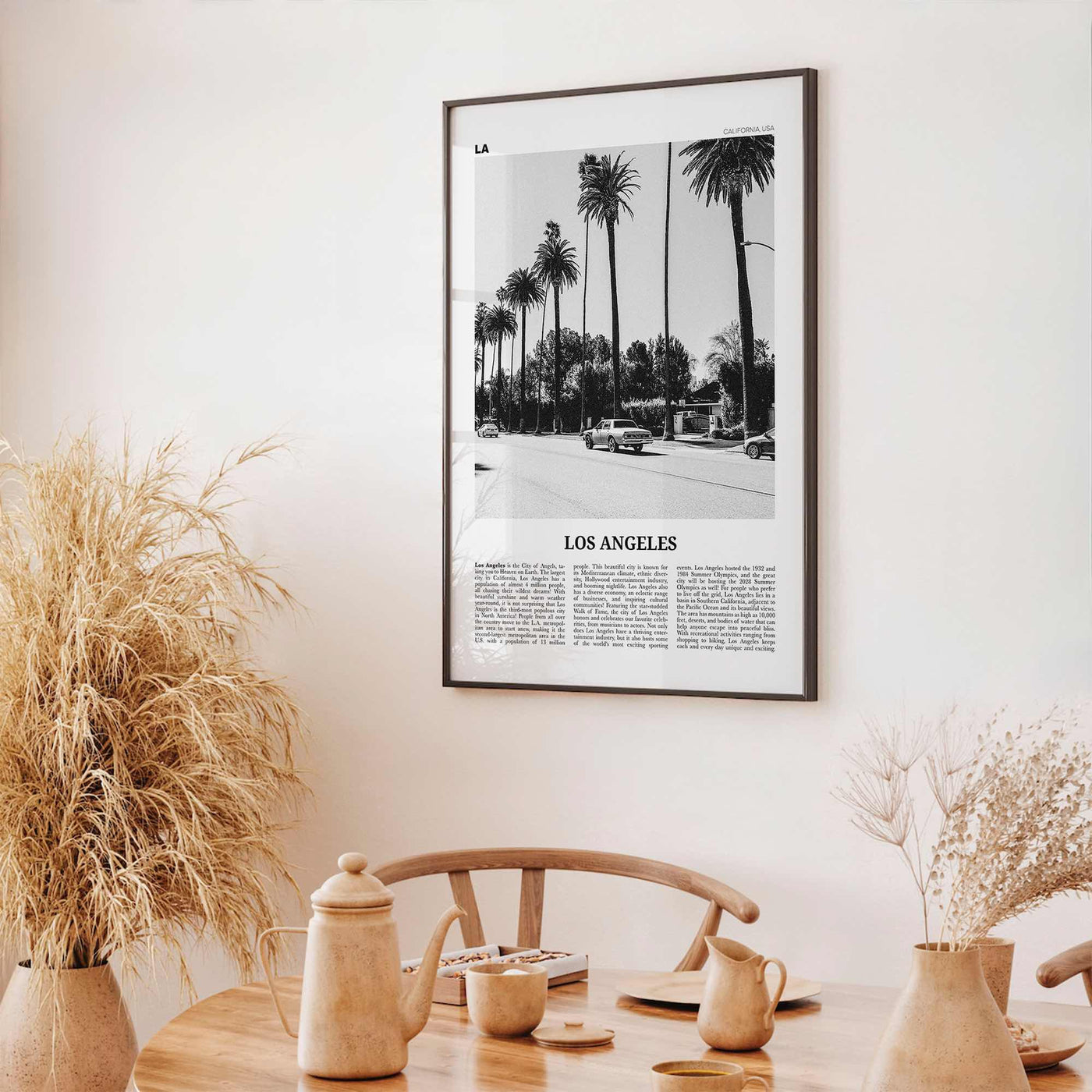 Los Angeles Print Black and White No 2, Los Angeles Wall Art, Los Angeles Poster, Los Angeles, LA, California, USA, United States