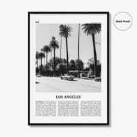 Los Angeles Print Black and White No 2, Los Angeles Wall Art, Los Angeles Poster, Los Angeles, LA, California, USA, United States