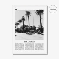 Los Angeles Print Black and White No 2, Los Angeles Wall Art, Los Angeles Poster, Los Angeles, LA, California, USA, United States