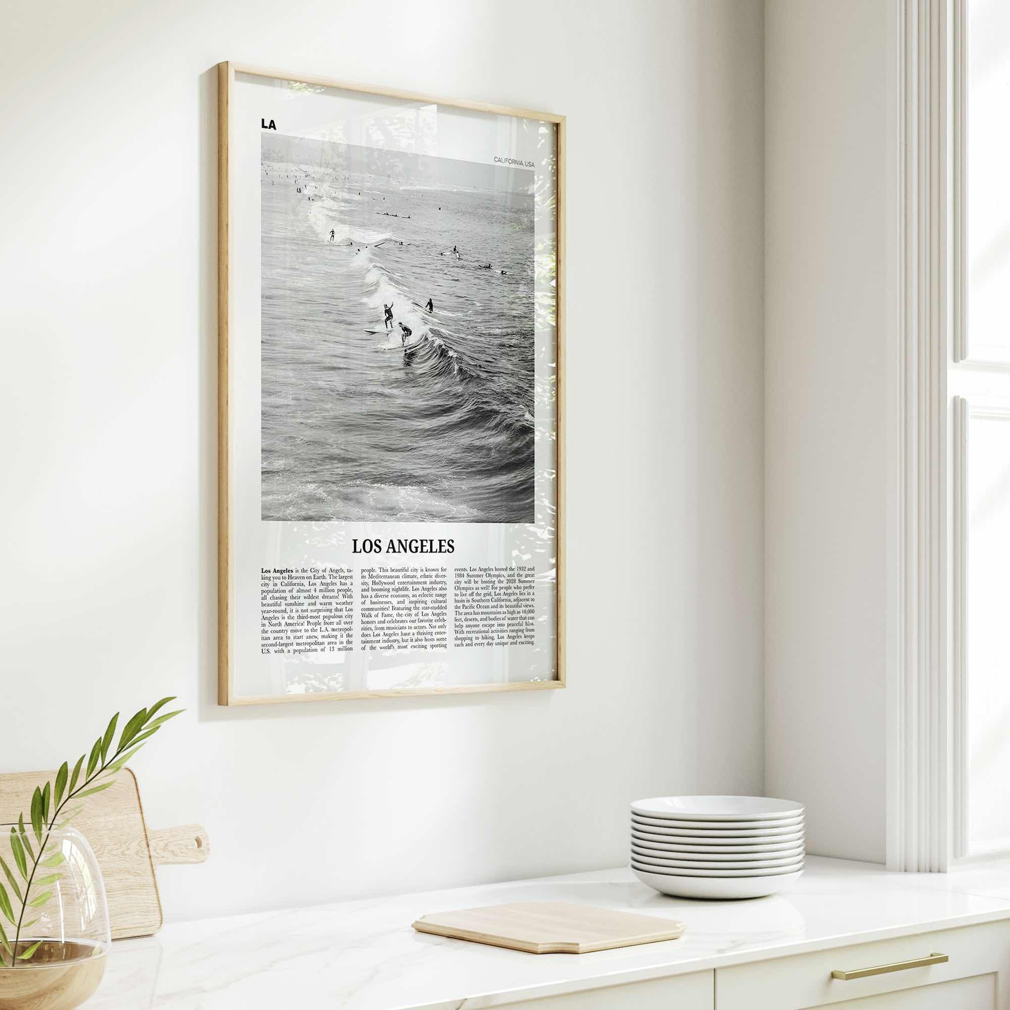 Los Angeles Print Black and White No 3, Los Angeles Wall Art, Los Angeles Poster, Los Angeles, LA, California, USA, United States