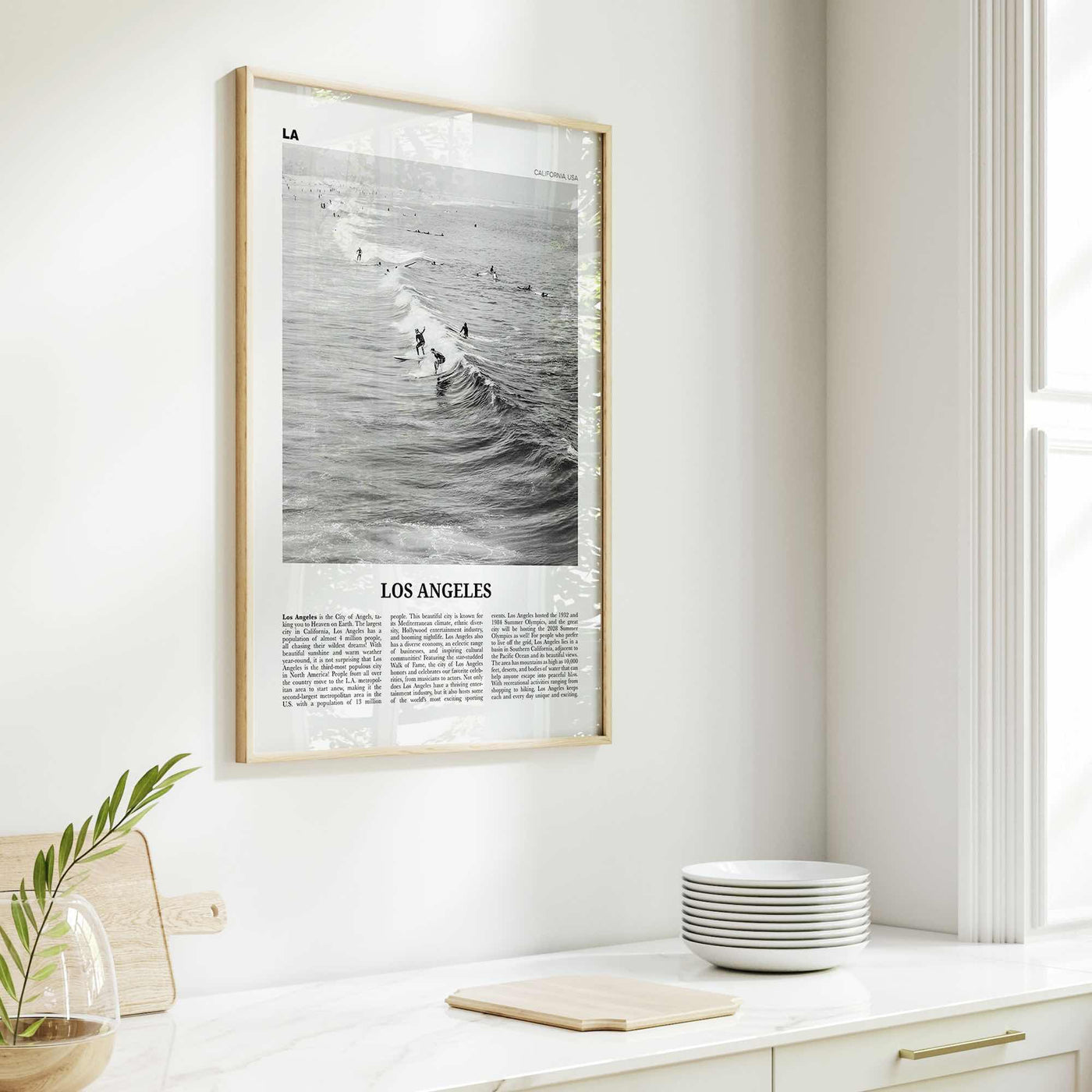 Los Angeles Print Black and White No 3, Los Angeles Wall Art, Los Angeles Poster, Los Angeles, LA, California, USA, United States