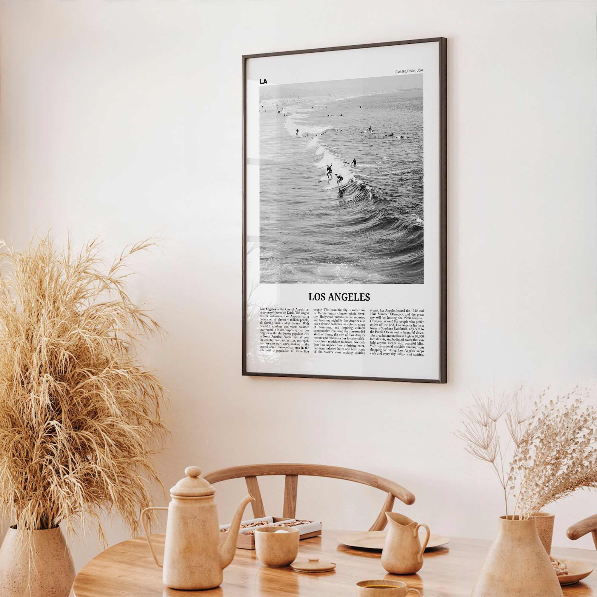 Los Angeles Print Black and White No 3, Los Angeles Wall Art, Los Angeles Poster, Los Angeles, LA, California, USA, United States