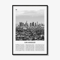 Los Angeles Print Black and White No 4, Los Angeles Wall Art, Los Angeles Poster, Los Angeles, LA, California, USA, United States