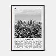 Los Angeles Travel B&W No 4 Poster
