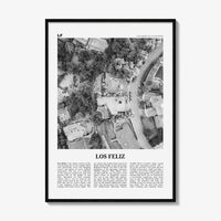 Los Feliz Print Black and White, Los Feliz Wall Art, Los Feliz Poster, Los Feliz Photo, Los Feliz Decor, California, Los Angeles