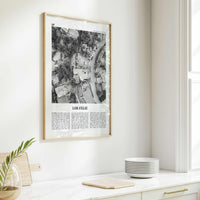 Los Feliz Print Black and White, Los Feliz Wall Art, Los Feliz Poster, Los Feliz Photo, Los Feliz Decor, California, Los Angeles