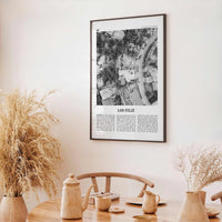Los Feliz Print Black and White, Los Feliz Wall Art, Los Feliz Poster, Los Feliz Photo, Los Feliz Decor, California, Los Angeles