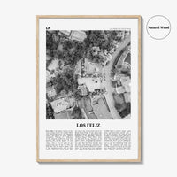 Los Feliz Print Black and White, Los Feliz Wall Art, Los Feliz Poster, Los Feliz Photo, Los Feliz Decor, California, Los Angeles