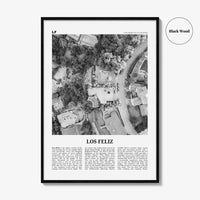 Los Feliz Print Black and White, Los Feliz Wall Art, Los Feliz Poster, Los Feliz Photo, Los Feliz Decor, California, Los Angeles