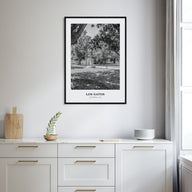 Los Gatos Portrait B&W Poster