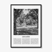 Los Gatos Print Black and White, Los Gatos Wall Art, Los Gatos Poster, Los Gatos Photo, Los Gatos Wall Décor, California, USA, United States