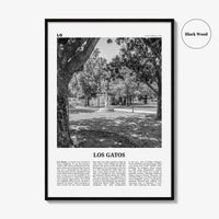 Los Gatos Print Black and White, Los Gatos Wall Art, Los Gatos Poster, Los Gatos Photo, Los Gatos Wall Décor, California, USA, United States