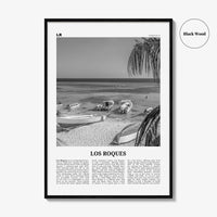 Los Roques Print Black and White, Los Roques Wall Art, Los Roques Poster, Los Roques Photo, Los Roques Wall Décor, Los Roques Map, Venezuela