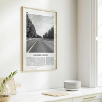 Loudoun County Print Black and White, Loudoun County Wall Art, Loudoun County Poster, Loudoun County Photo, Loudoun Wall Décor, Loudoun Map