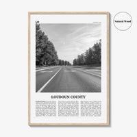 Loudoun County Print Black and White, Loudoun County Wall Art, Loudoun County Poster, Loudoun County Photo, Loudoun Wall Décor, Loudoun Map