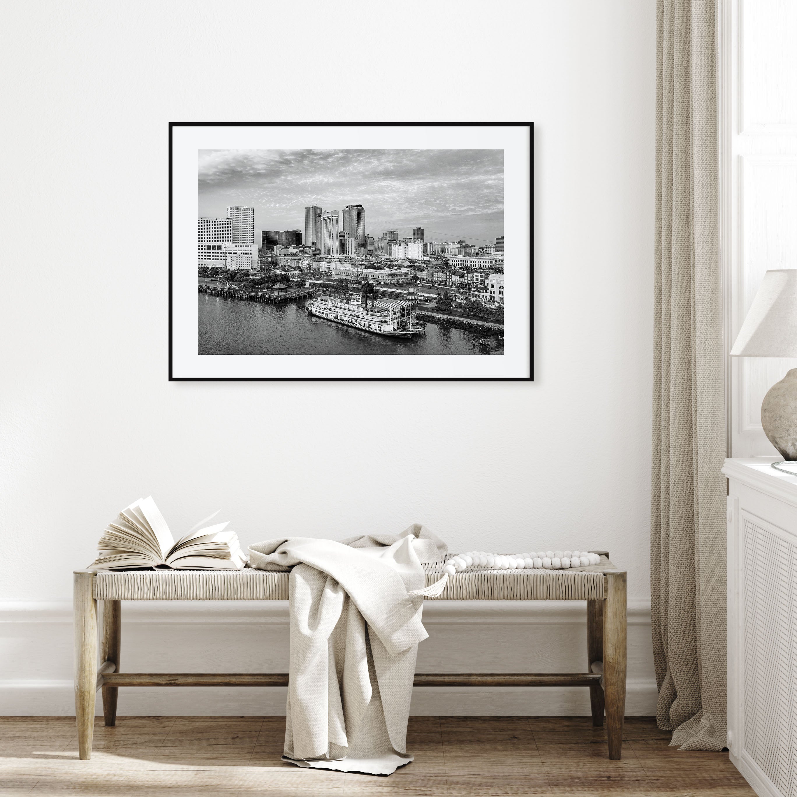 Louisiana Landscape B&W Poster