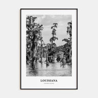 Louisiana Portrait B&W Poster