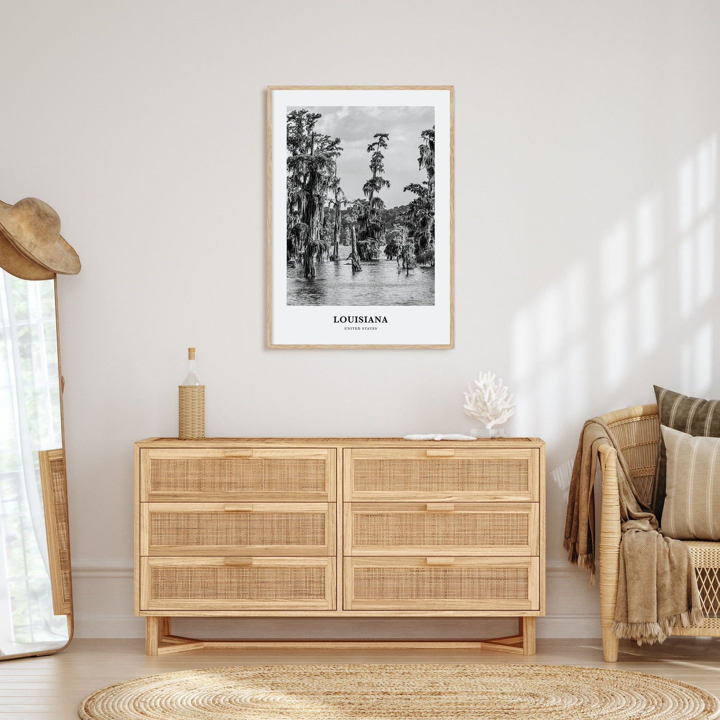 Louisiana Portrait B&W Poster