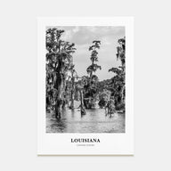 Louisiana Portrait B&W Poster