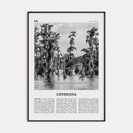 Louisiana Travel B&W No 1 Poster