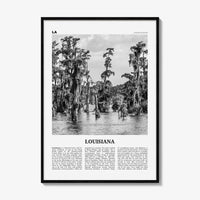 Louisiana Print Black and White No 1, Louisiana Wall Art, Louisiana Poster, Louisiana Photo, Louisiana Decor, USA, United States