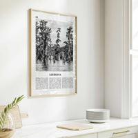 Louisiana Print Black and White No 1, Louisiana Wall Art, Louisiana Poster, Louisiana Photo, Louisiana Decor, USA, United States