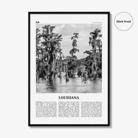 Louisiana Print Black and White No 1, Louisiana Wall Art, Louisiana Poster, Louisiana Photo, Louisiana Decor, USA, United States