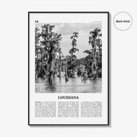Louisiana Print Black and White No 1, Louisiana Wall Art, Louisiana Poster, Louisiana Photo, Louisiana Decor, USA, United States