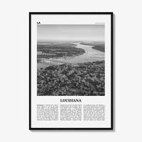 Louisiana Print Black and White No 2, Louisiana Wall Art, Louisiana Poster, Louisiana Photo, Louisiana Wall Décor, Louisiana Map