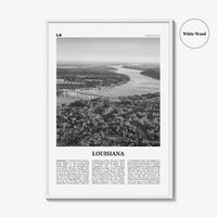 Louisiana Print Black and White No 2, Louisiana Wall Art, Louisiana Poster, Louisiana Photo, Louisiana Wall Décor, Louisiana Map