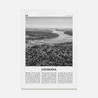 Louisiana Travel B&W No 2 Poster