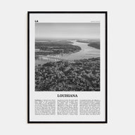 Louisiana Travel B&W No 2 Poster