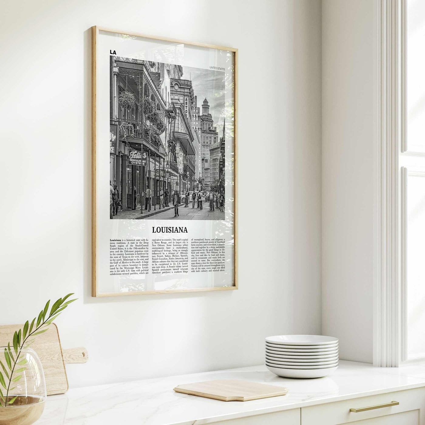 Louisiana Print Black and White No 3, Louisiana Wall Art, Louisiana Poster, Louisiana Photo, Louisiana Wall Décor, Louisiana, United States