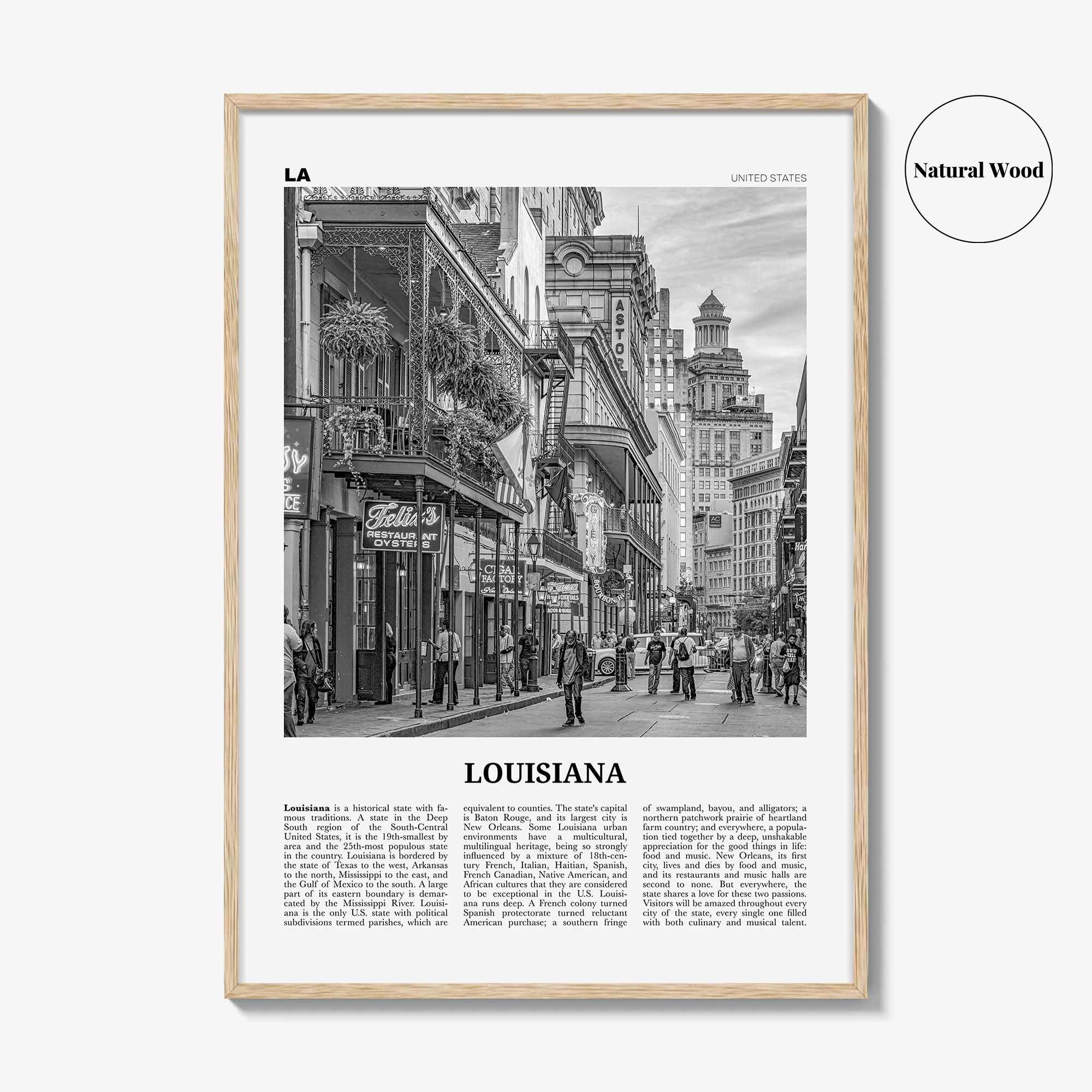 Louisiana Print Black and White No 3, Louisiana Wall Art, Louisiana Poster, Louisiana Photo, Louisiana Wall Décor, Louisiana, United States