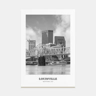 Louisville Portrait B&W No 2 Poster