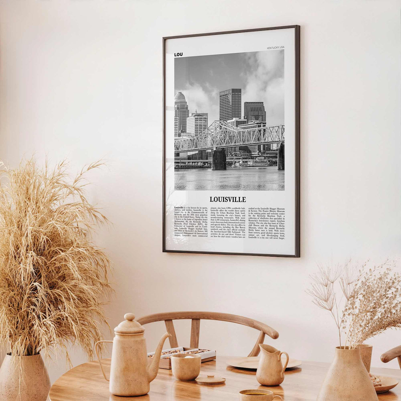 Louisville Print Black and White No 1, Louisville Wall Art, Louisville Poster, Louisville Photo, Kentucky, USA, United States, America