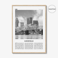 Louisville Print Black and White No 1, Louisville Wall Art, Louisville Poster, Louisville Photo, Kentucky, USA, United States, America