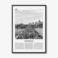 Louisville Print Black and White No 2, Louisville Wall Art, Louisville Poster, Louisville Photo, Kentucky, USA, United States, America