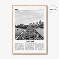 Louisville Print Black and White No 2, Louisville Wall Art, Louisville Poster, Louisville Photo, Kentucky, USA, United States, America